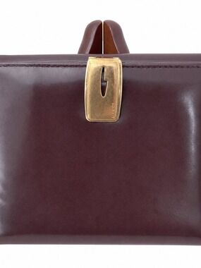 Vintage Gucci Tom Ford Era Purple Patent Leather Double Sided Bifold Wallet